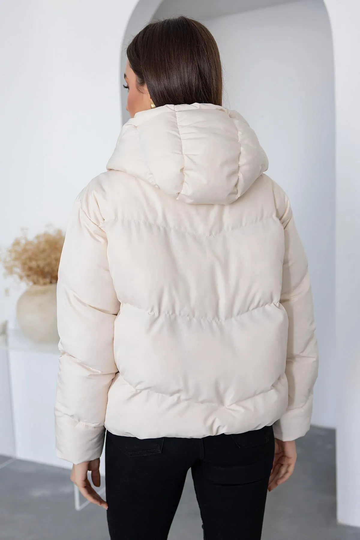 Zippered Puffer Jacket